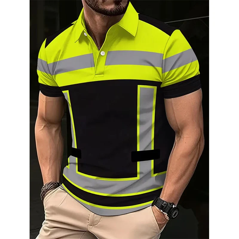 Jelario | Sichtbares Arbeits-Poloshirt mit kurzem Arm