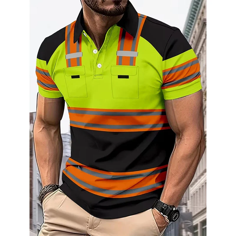Jelario | Sichtbares Arbeits-Poloshirt mit kurzem Arm
