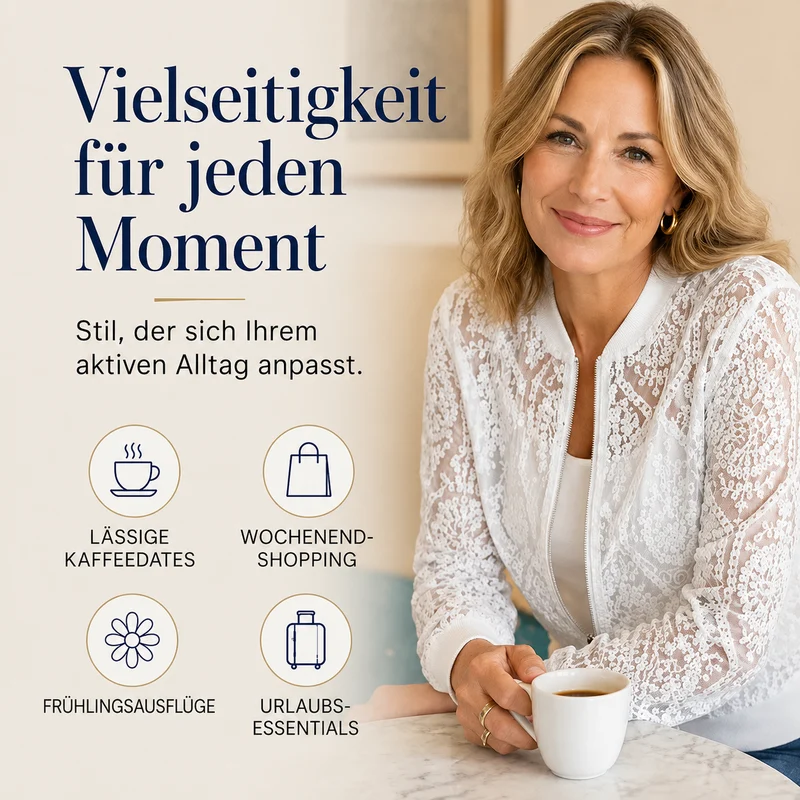 Venesse | Elegante Spitzenjacke mit floralem Muster