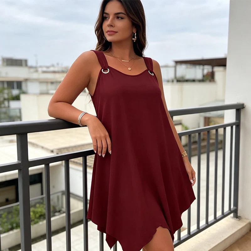 Marisela | Luftiges Sommerkleid mit asymmetrischem Saum