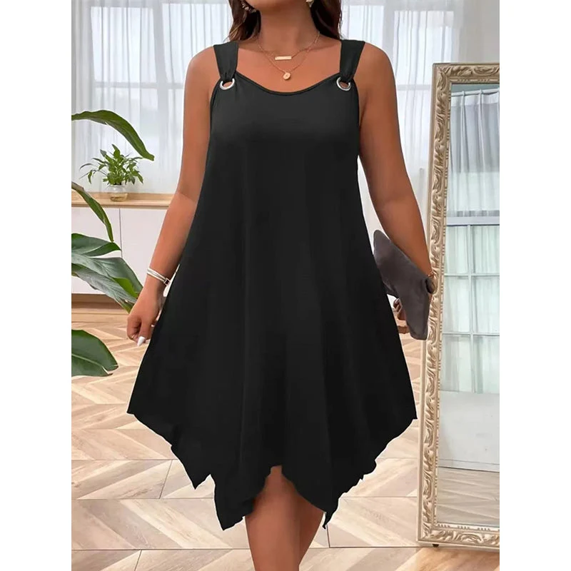 Marisela | Luftiges Sommerkleid mit asymmetrischem Saum