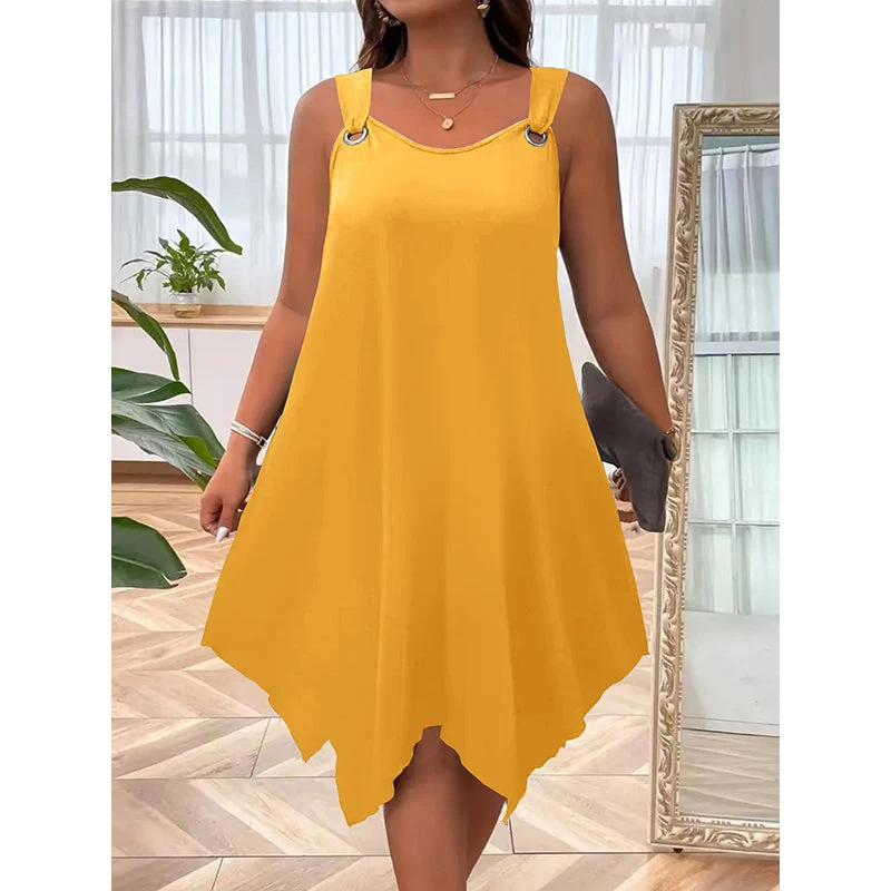 Marisela | Luftiges Sommerkleid mit asymmetrischem Saum
