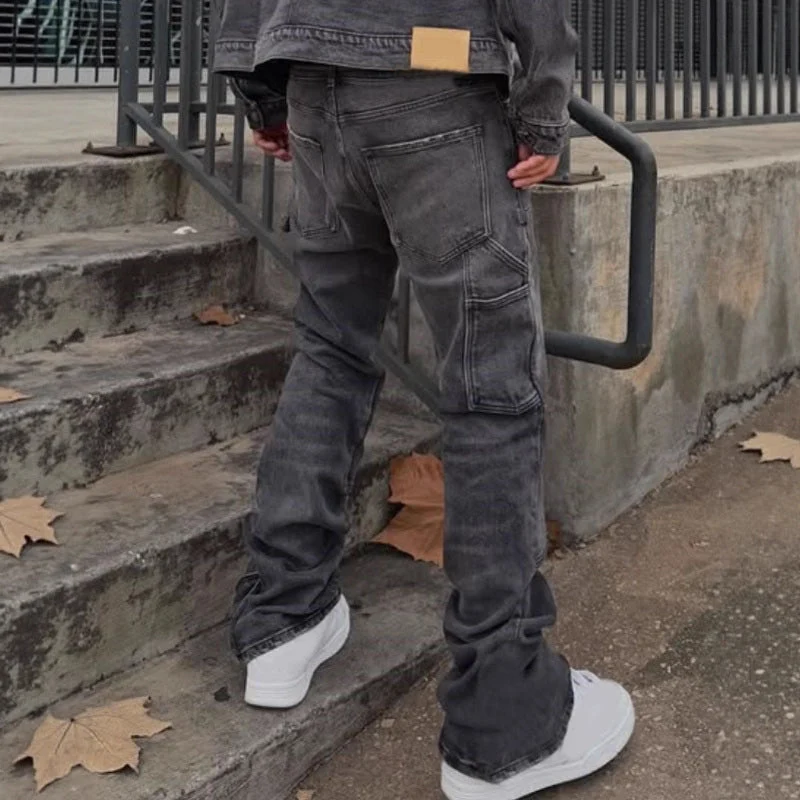 Elferro | Gestapelte Cargojeans im Streetwear-Look