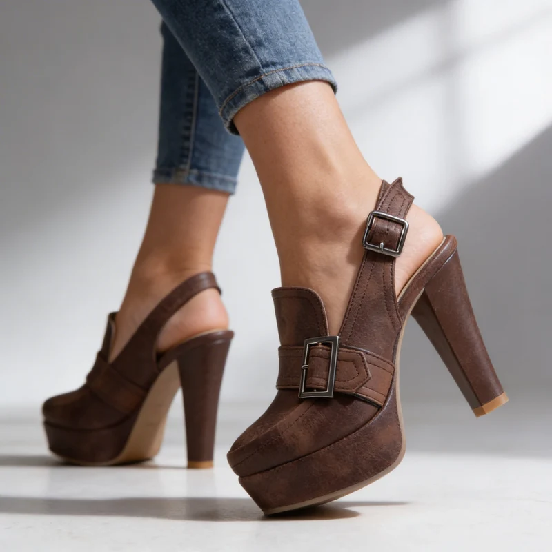 Liziana | Elegante Slingback-Pumps mit Schnallen