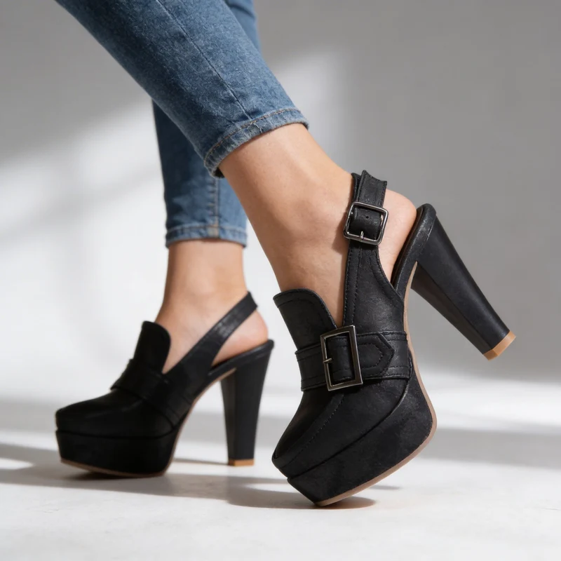 Liziana | Elegante Slingback-Pumps mit Schnallen