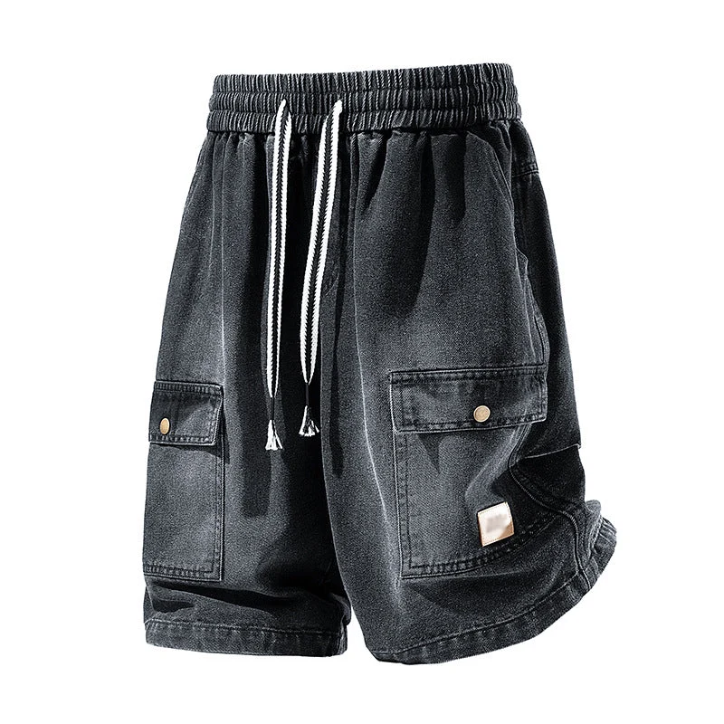 Patteo | Lässige Denim-Shorts mit großen Cargotaschen