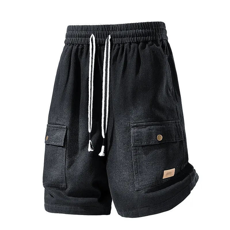 Patteo | Lässige Denim-Shorts mit großen Cargotaschen