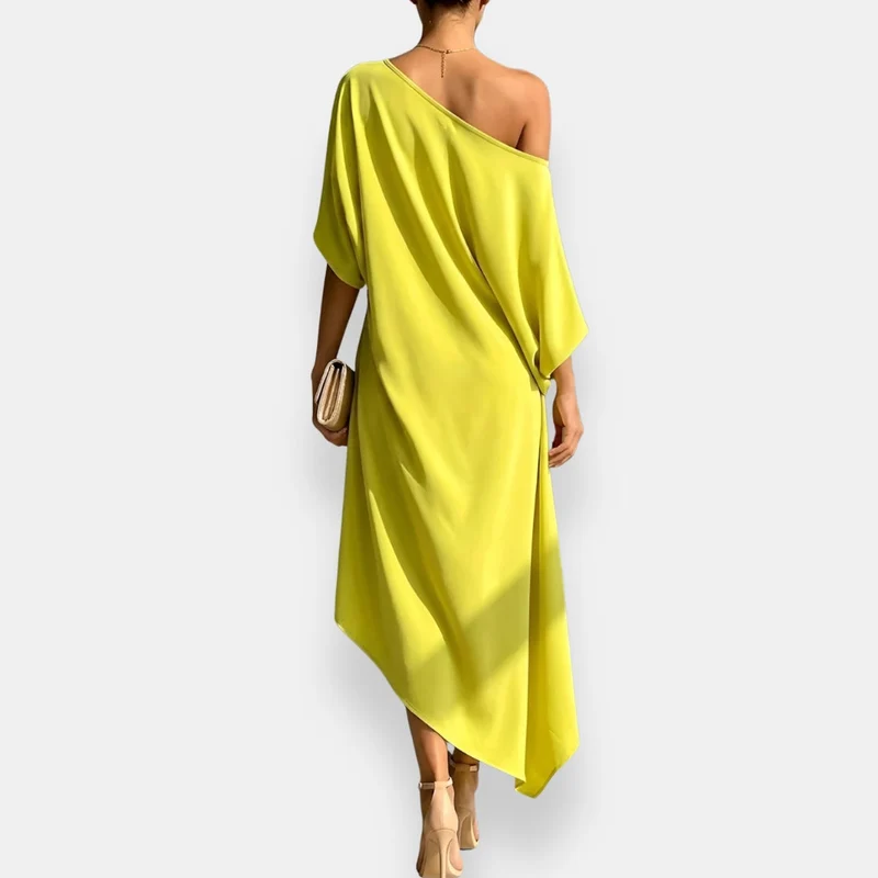 Orielle | Elegantes Abendkleid mit asymmetrischem Drapé