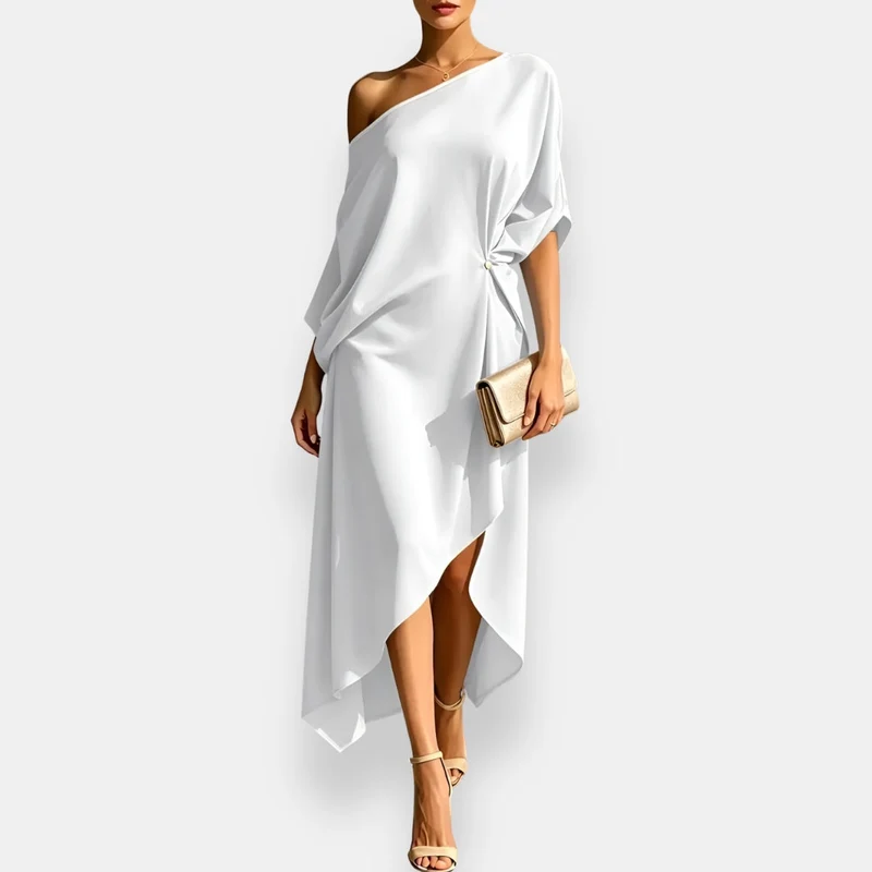 Orielle | Elegantes Abendkleid mit asymmetrischem Drapé