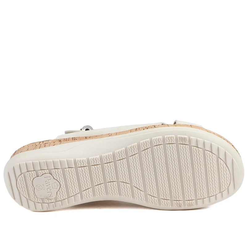 Wide Fit Adjustable Fit Cushioned Sandals - BAIZH43041 / 329 247 - Beige