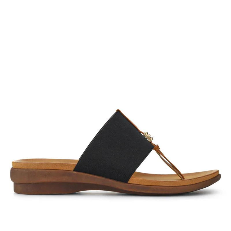 Flexible Toe Post Sandals - BAIZH41027 / 327 077 - Black