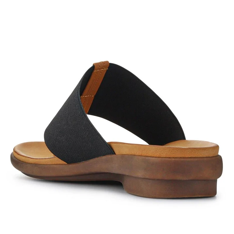 Flexible Toe Post Sandals - BAIZH41027 / 327 077 - Black