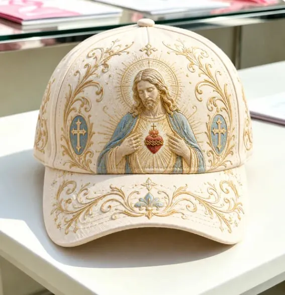 Lardenia | Bestickte Baseballcap mit Blumenmotiv