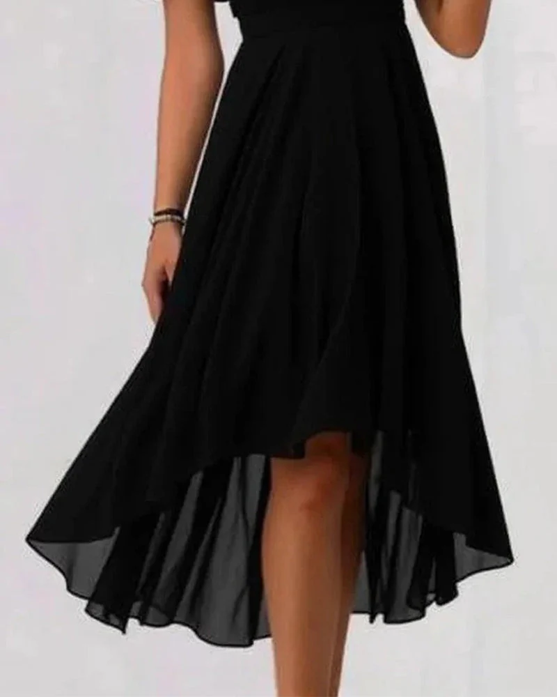 Calissa | Feminines Abendkleid mit asymmetrischem Saum