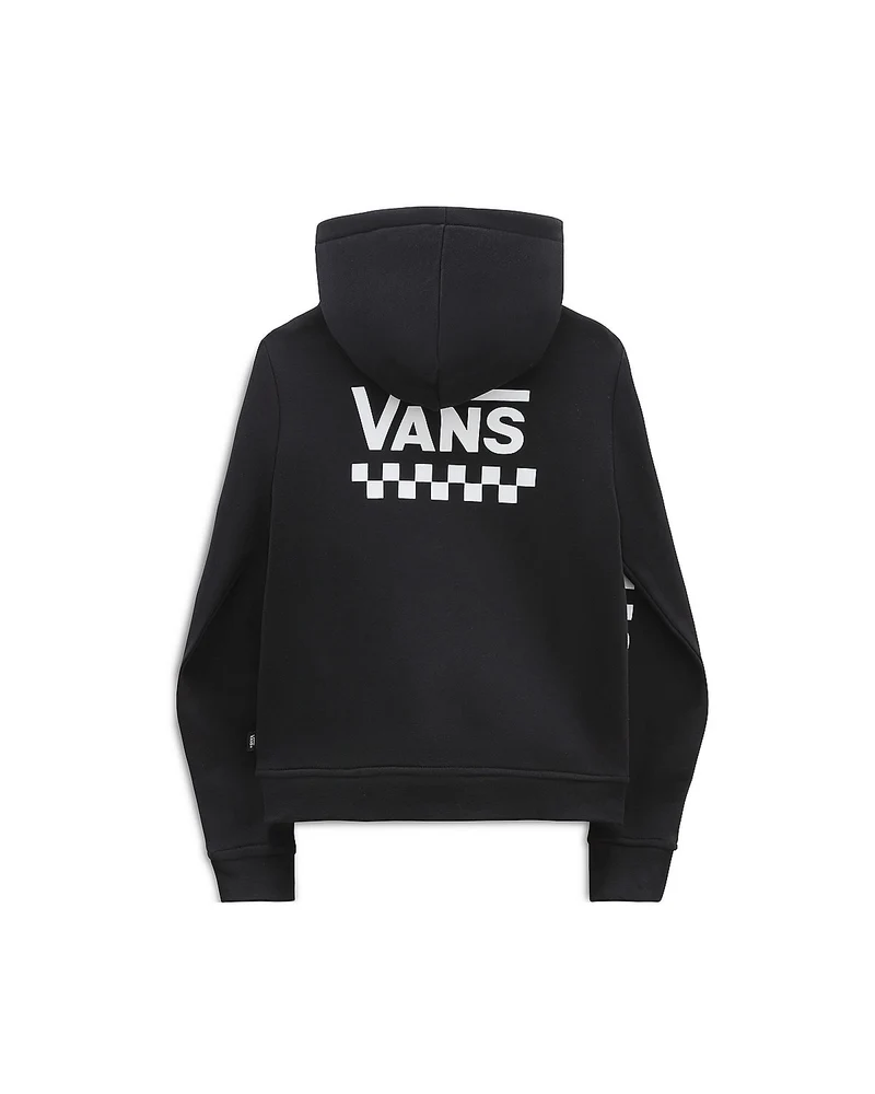 VANS Kinder-Kapuzenpullover mit Kreidetafel-Reißverschluss – Schwarz