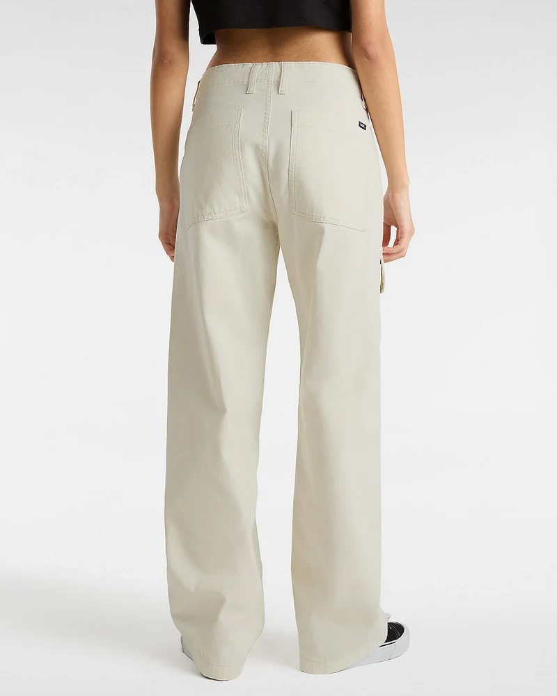 VANS Damen Arroyo Cargohose mit weitem Bein – Turteltaube