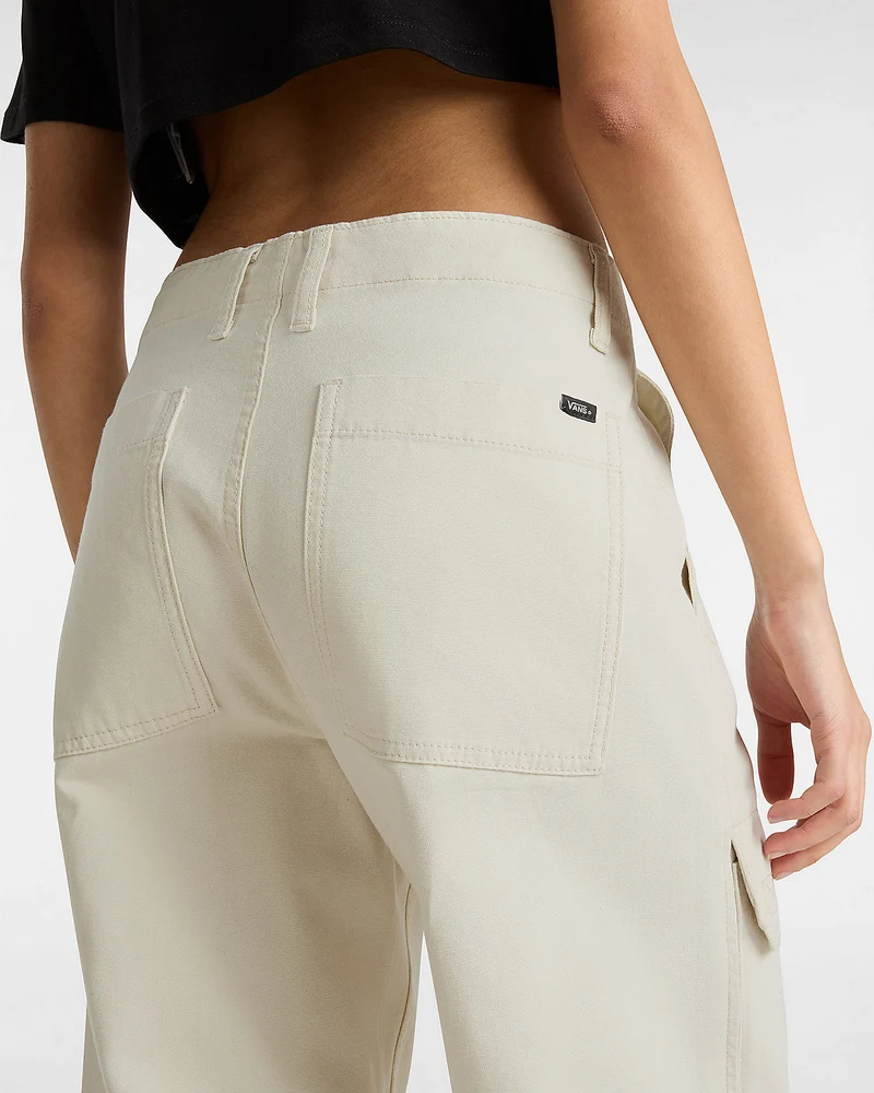 VANS Damen Arroyo Cargohose mit weitem Bein – Turteltaube
