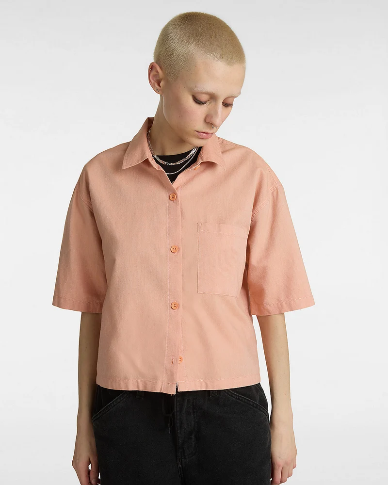 VANS McMillan-Hemd für Damen – Kupferbraun