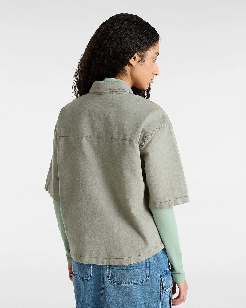 VANS McMillan-Hemd für Damen – Olivgrün