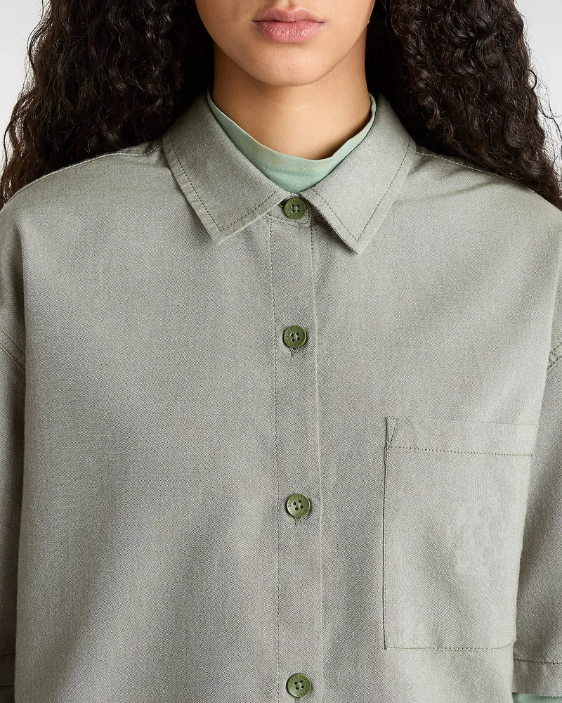 VANS McMillan-Hemd für Damen – Olivgrün