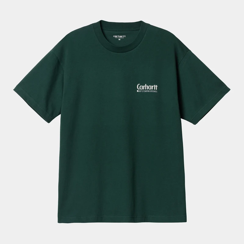 Carhartt WIP Kurzärmliges Bio-T-Shirt „Bewilderness“ für Herren – Discovery Green