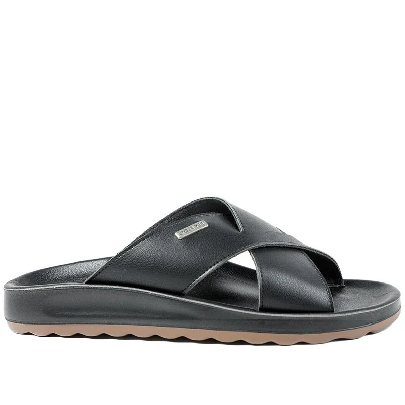 Fly Flot Strappy Slip On Sandals - FLY43025 / 328 665 - Black