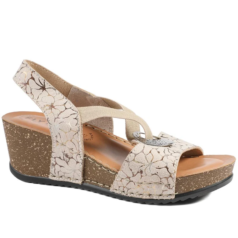 FlyFlot Wedge Heel Slingback Sandals - FLY43023 / 328 682