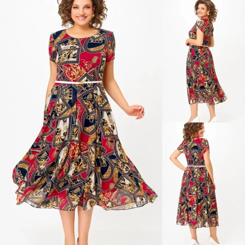 Peciana | Atmungsaktives Chiffonkleid mit A-Linien-Schnitt