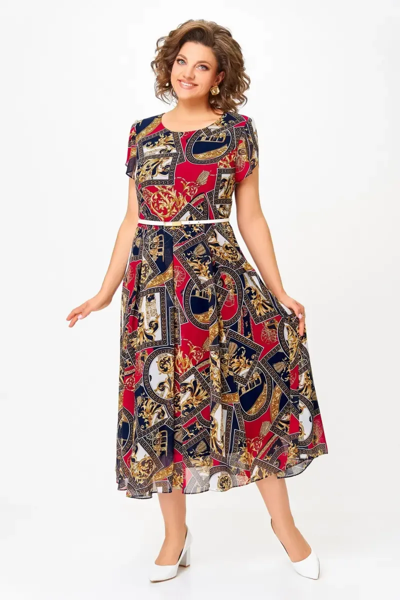 Peciana | Atmungsaktives Chiffonkleid mit A-Linien-Schnitt