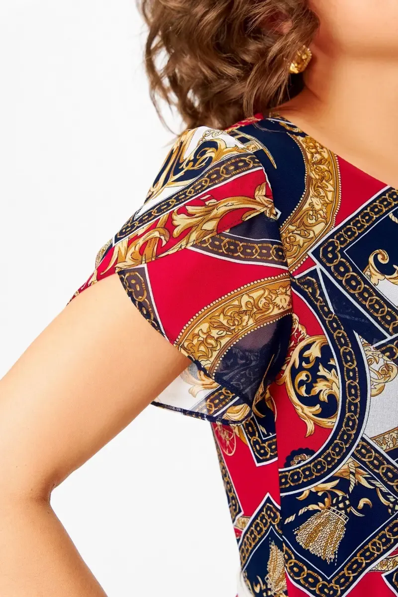 Peciana | Atmungsaktives Chiffonkleid mit A-Linien-Schnitt