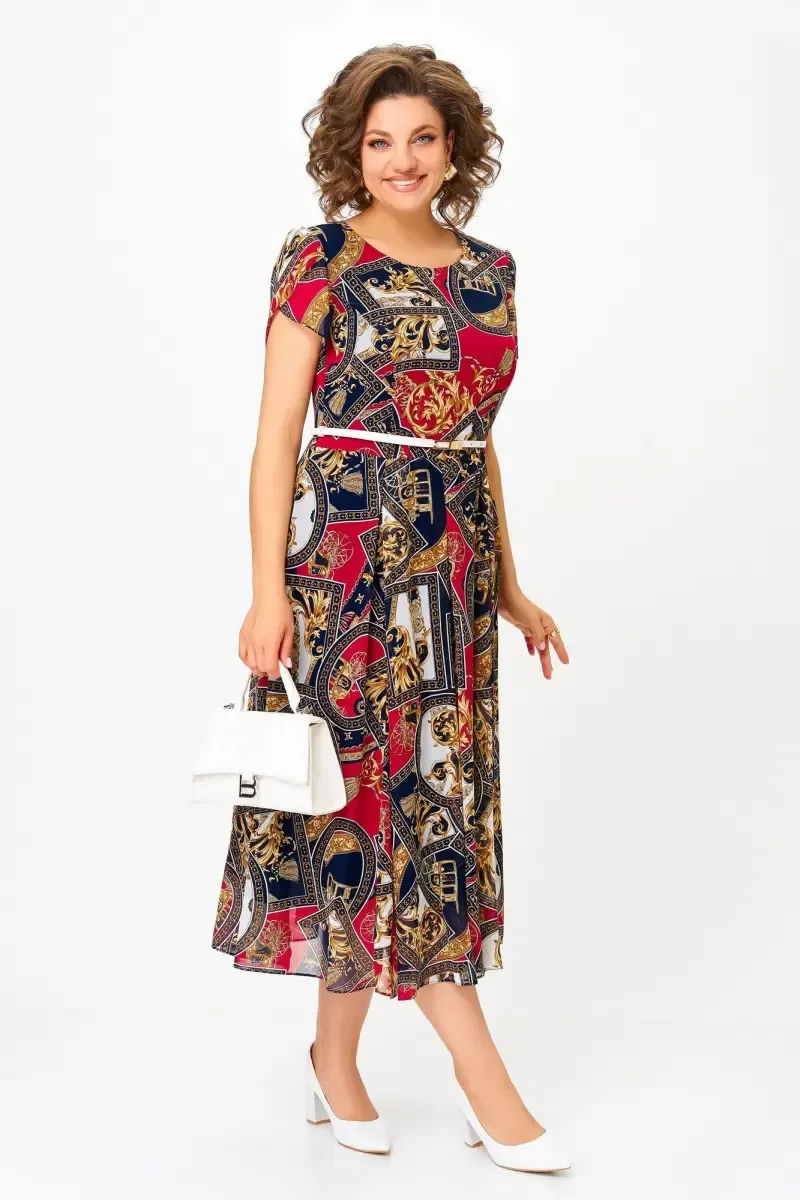Peciana | Atmungsaktives Chiffonkleid mit A-Linien-Schnitt