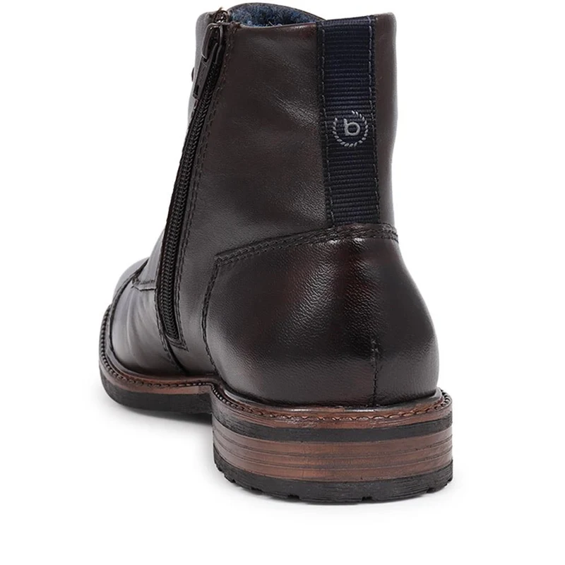 Lace-Up Ankle Boots - BUG40505 / 325 712 - Dark Brown