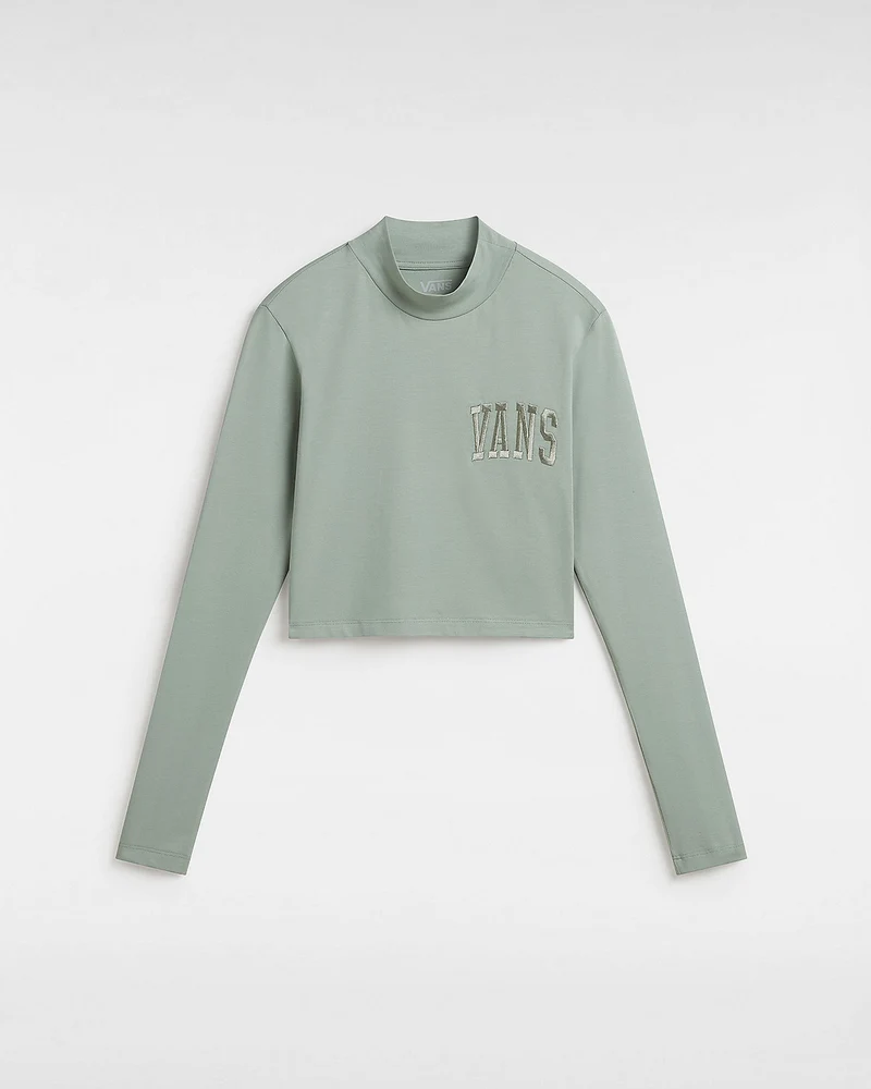 VANS Langärmliges Mini-T-Shirt mit Stehkragen für Damen – Eisberggrün