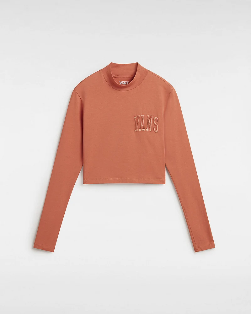 VANS Langärmliges Mini-T-Shirt mit Stehkragen für Damen – Autumn Leaf
