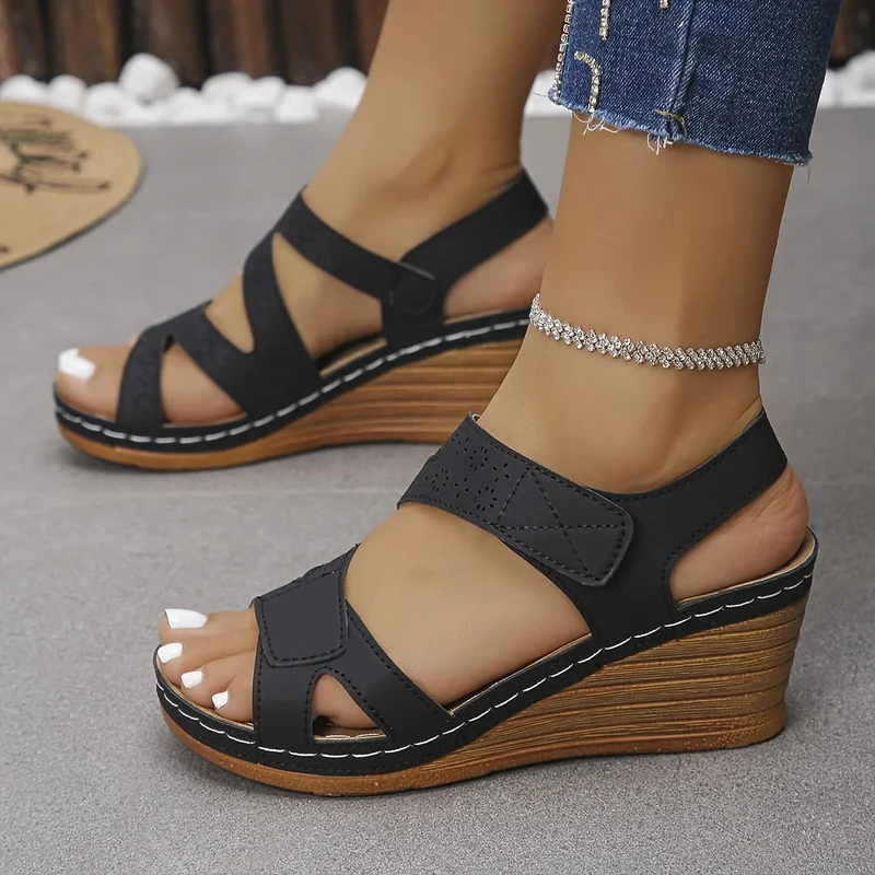 Culiette | Orthopädische Komfortsandalen mit Keilabsatz