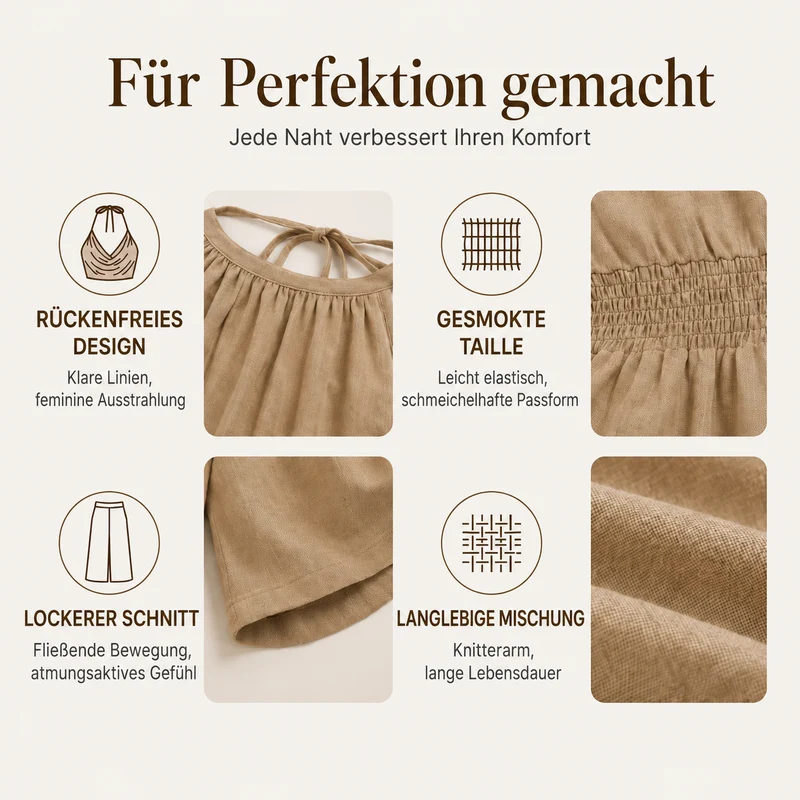 Orleda | Eleganter Einteiler mit Halter-Ausschnitt