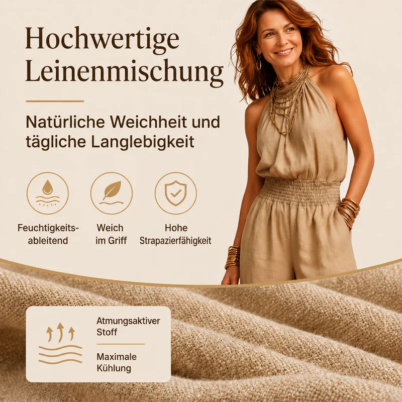 Orleda | Eleganter Einteiler mit Halter-Ausschnitt