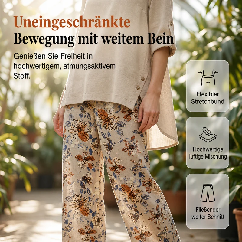 Rovessa | Bequemes Zweiteiler-Set mit weitem Hosenbein