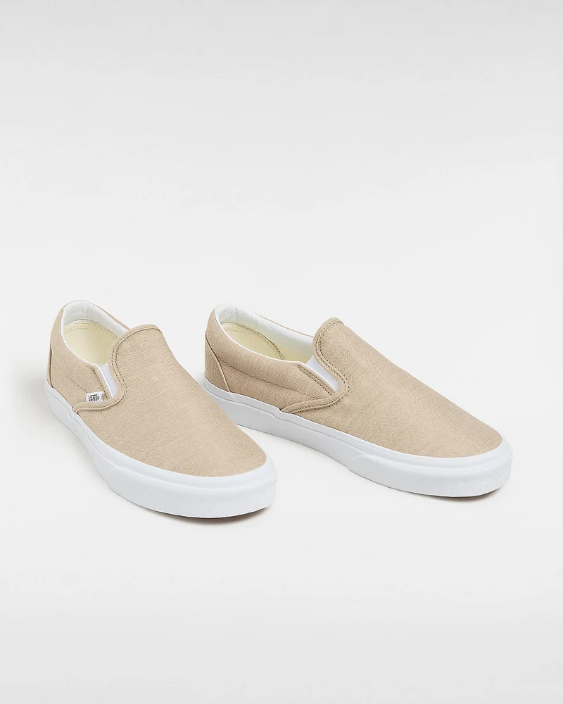 VANS Klassische Unisex-Slip-On-Sneaker – Sommerleinen