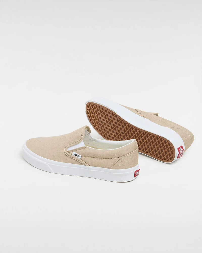 VANS Klassische Unisex-Slip-On-Sneaker – Sommerleinen