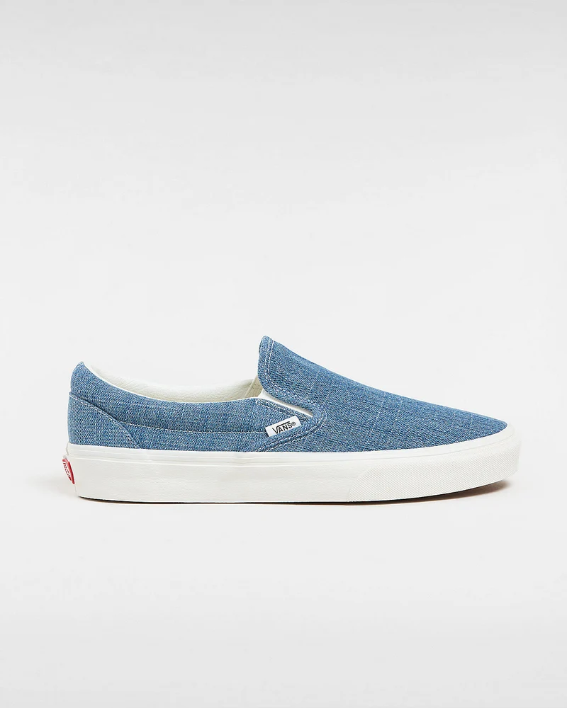 VANS Unisex Classic Slip-On Threaded Denim-Sneaker – Blau