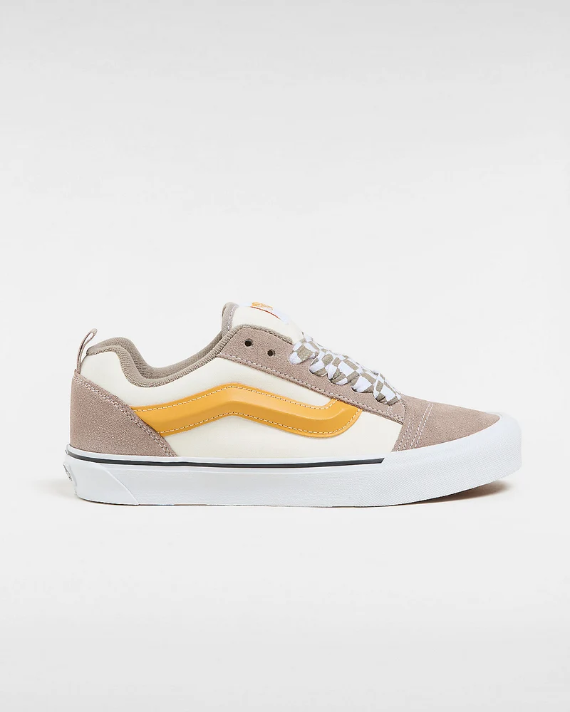VANS Unisex Knu Skool Mega Check Trainer – Grau/Marshmallow