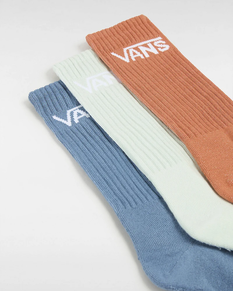 VANS Klassische Herren-Crew-Socken (3 Paar) – Herbstblatt/Blau/Grün