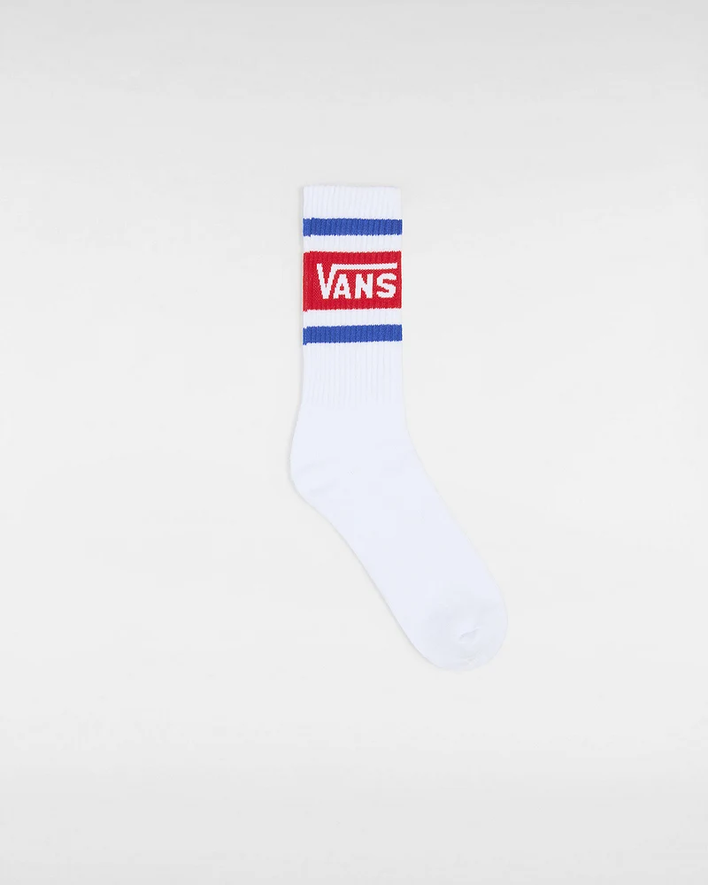VANS Herren Drop V Crew Socken (1 Paar) – Weiß / Blau