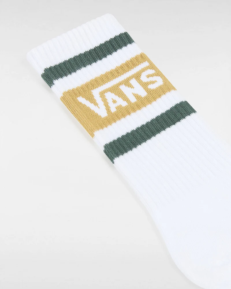 VANS Herren Drop V Crew Socken (1 Paar) – Weiß / Antilopenbraun