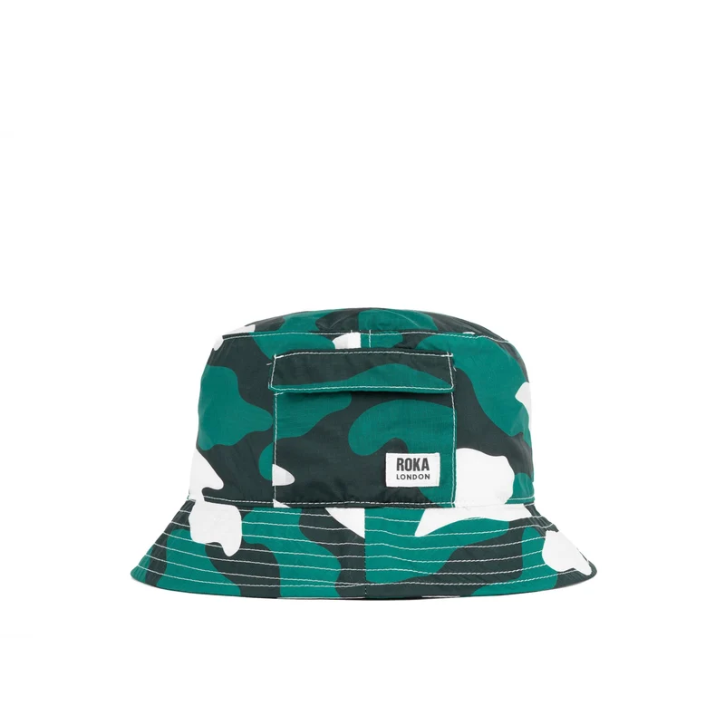 ROKA Bedford-Mütze aus recyceltem Ripstop – Urban Camo