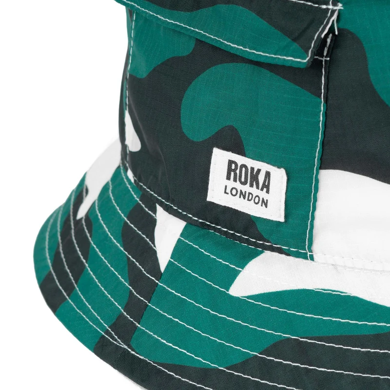 ROKA Bedford-Mütze aus recyceltem Ripstop – Urban Camo
