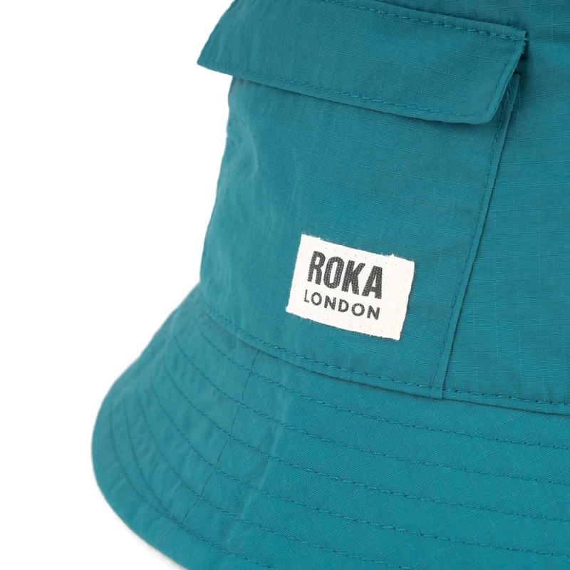 ROKA Bedford Hut aus recyceltem Nylon - Blaugrün