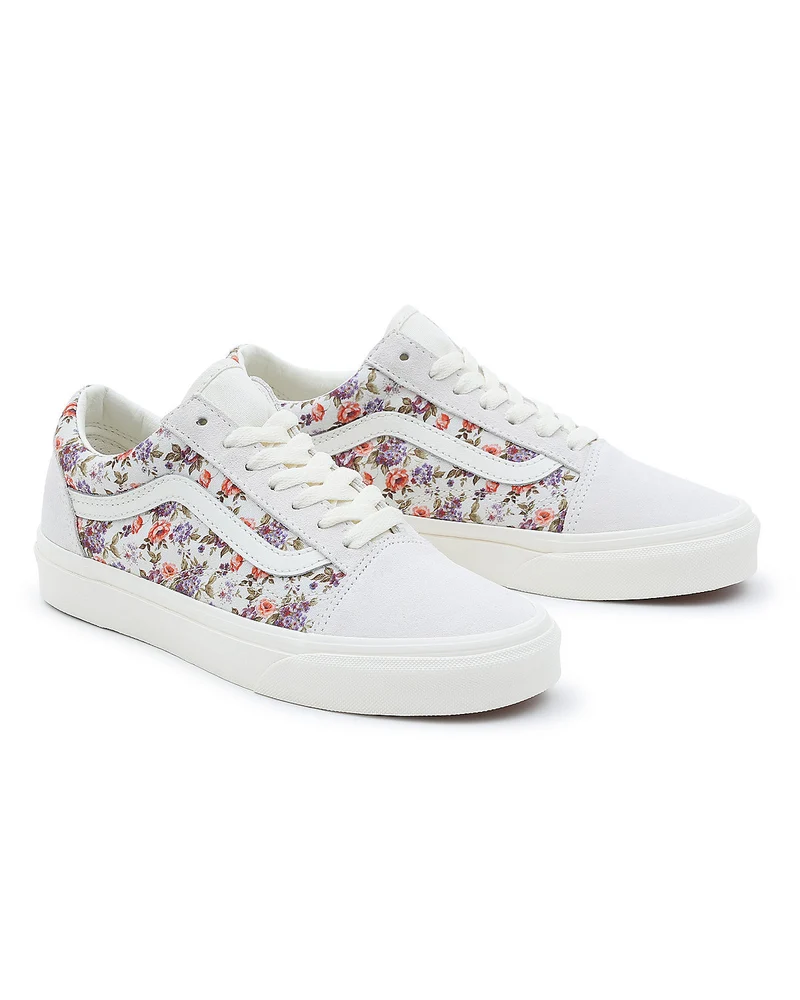 VANS Unisex Old Skool Vintage Floral Trainer – Marshmallow
