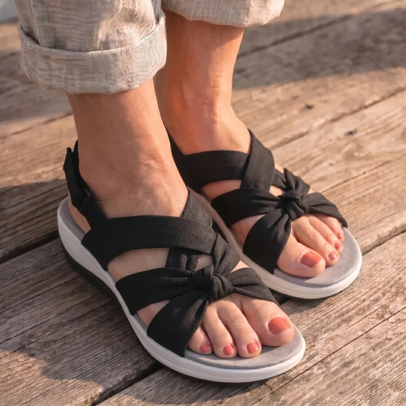 Roasie | Orthopädische Komfortsandalen mit Stoffriemen